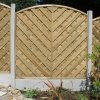 arched european panels in concrete posts